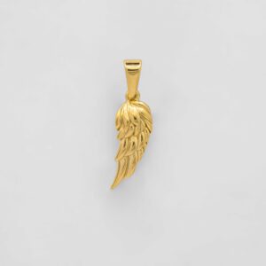 FEATHER PENDANT - GOLD