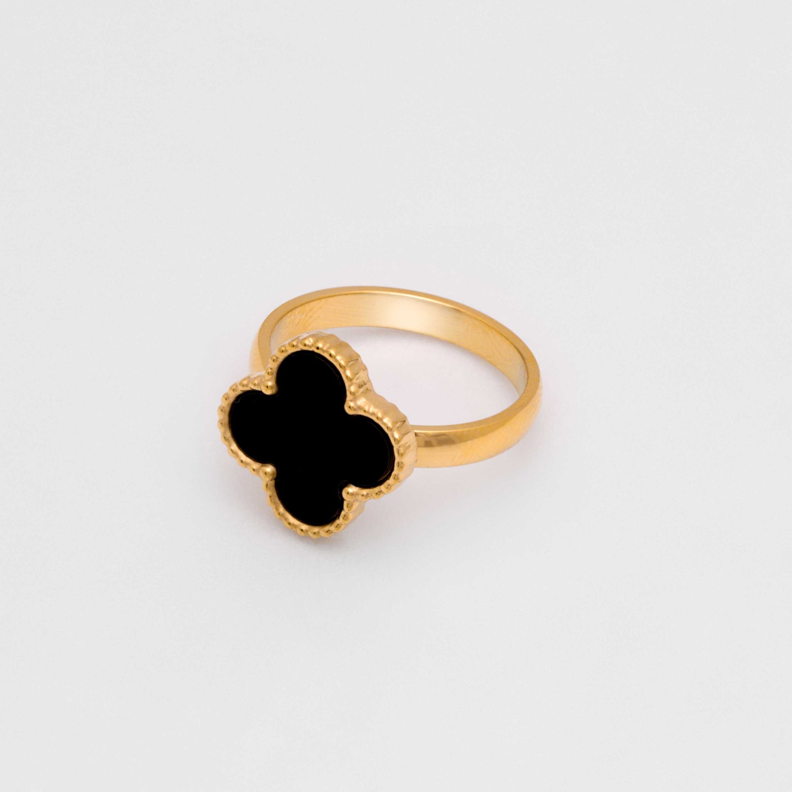 COLVER RING - GOLD & BLACK