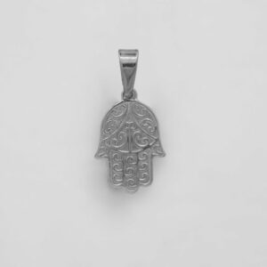 HAMSA PENDANT - WHITE GOLD