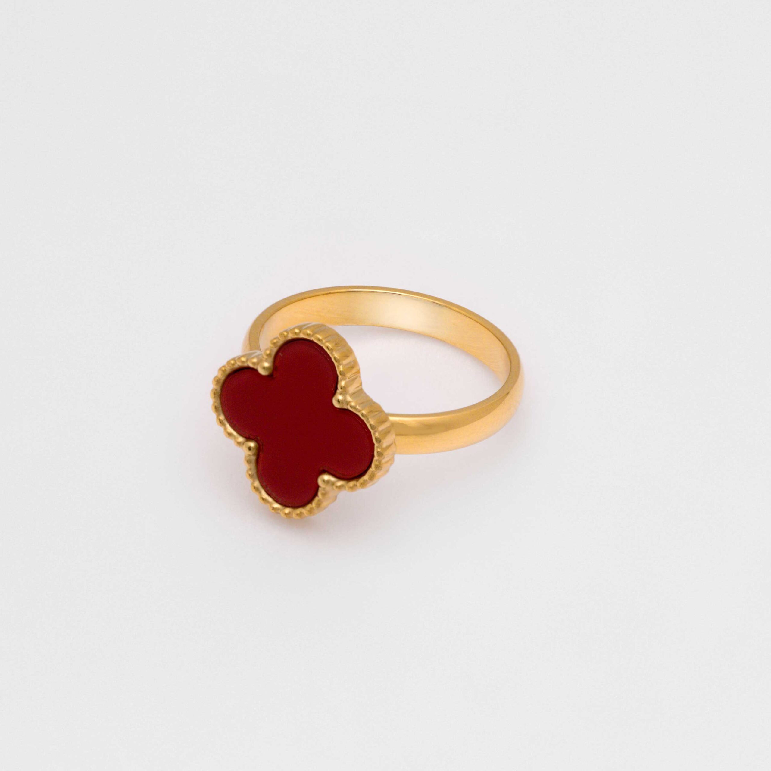 COLVER RING - GOLD & RED