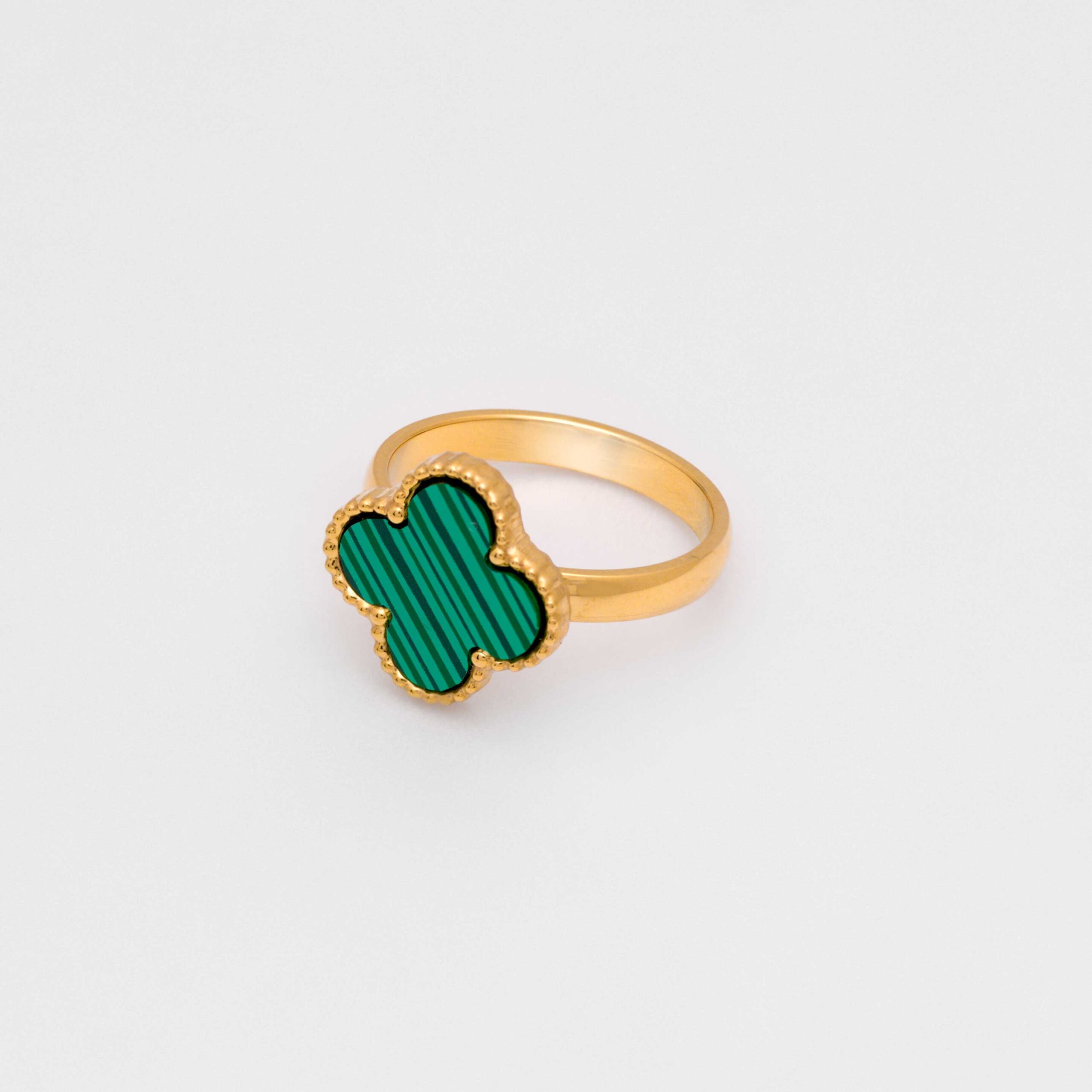 COLVER RING - GOLD & GREEN