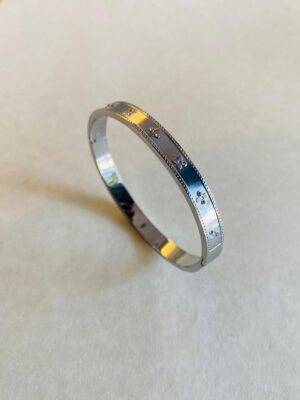 OLIVIA BANGLE - WHITE GOLD