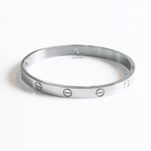 THE LOVE BANGLE –  6MM WHITE GOLD