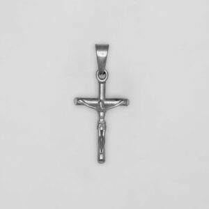 CRUCIFIXION CROSS PENDANT -WHITE GOLD