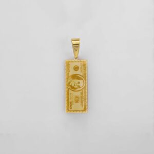 DOLLAR PENDANT - GOLD