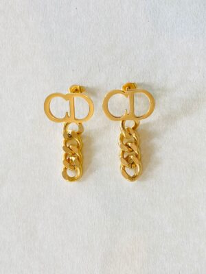 CD EARRINGS - GOLD