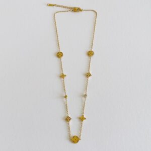 FLORAGRAM NECKLACE - GOLD