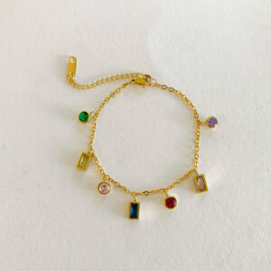 Tatyana Crystal Bracelet - Gold