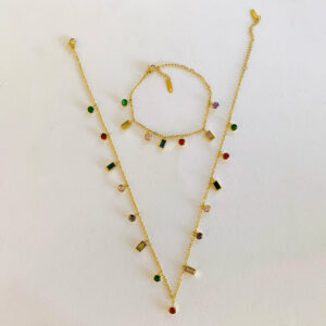 Tatyana Crystal Set - Gold